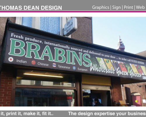 Brabins Greengrocers Shop Sign
