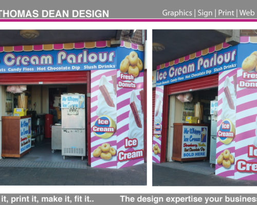 Ice Cream Parlour Shop Sign