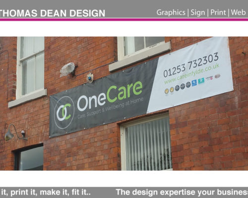 One Care Sign Banner