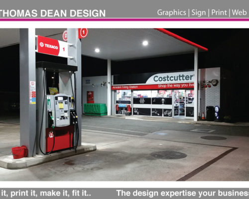 Texaco Filling Station Shop Signage