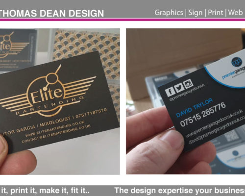 Business Card Printing – Metallic Effect
