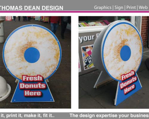 Fresh Donuts A Board