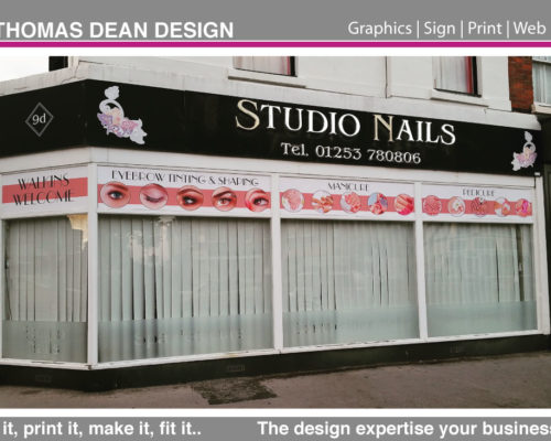 Studio Nails – Window Graphics